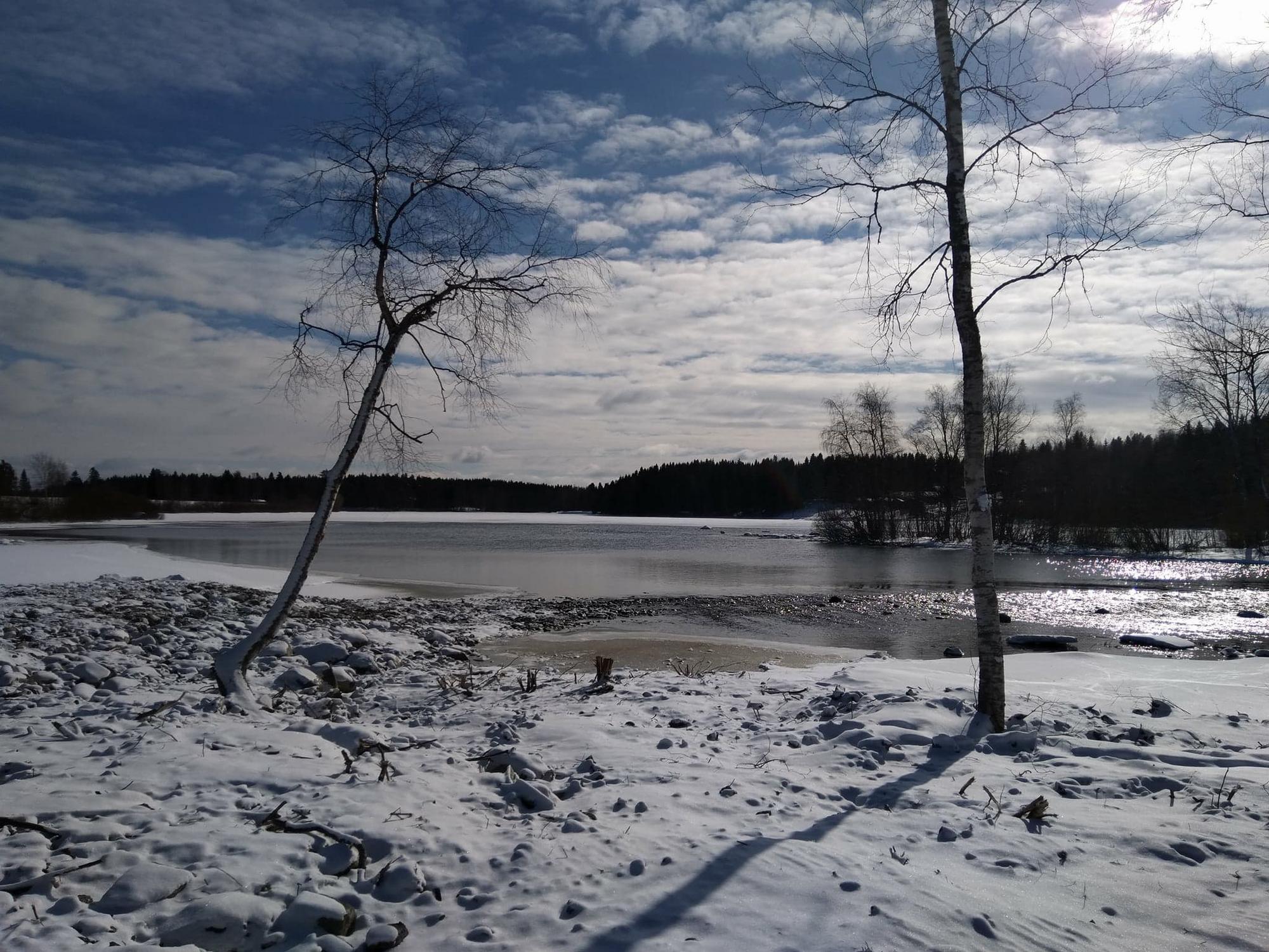 Kuvituskuva, kuvassa talvista järvimaisemaa.